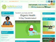 Tablet Screenshot of holisticsvoice.com